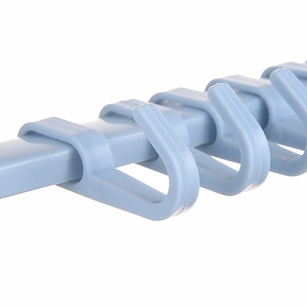 

Cup Hook Rack 6 Linked Hooks Adjustable Wall Suction Hooks Holder For Kitchen Bathroom Tiles Glass Surface Vacuum Suction