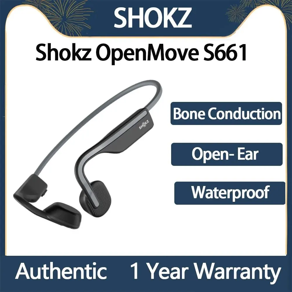 SHOKZ Open Move S661-AS660 Bone Conduction Bluetooth Outdoor Earphones Waterproof and Noise Reducing Wireless Earphones