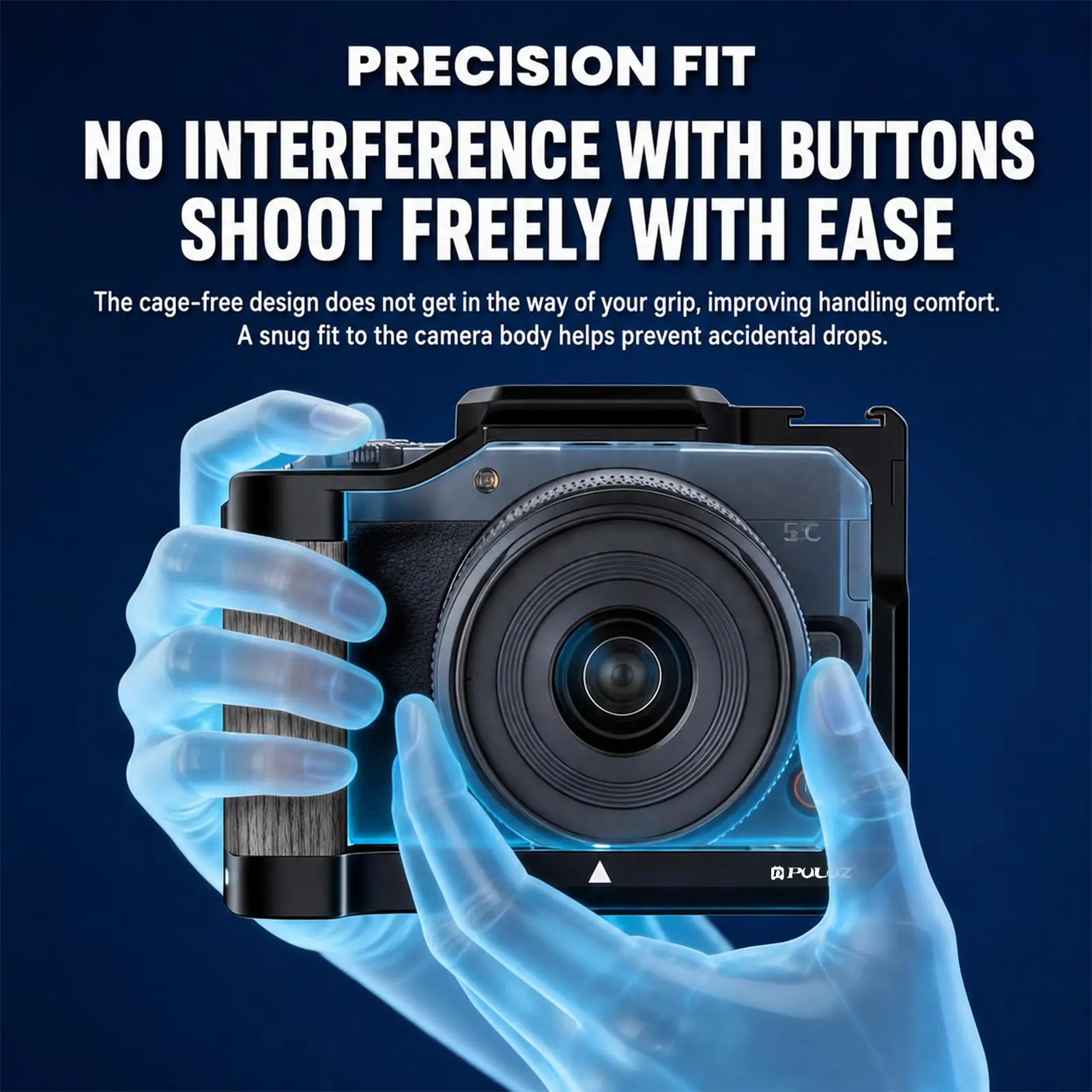 Für Canon EOS R50 V PULUZ Live-Streaming-Kamerakäfig aus Aluminiumlegierung, Erweiterungsrahmen für Canon EOS R50 V – Detail 9