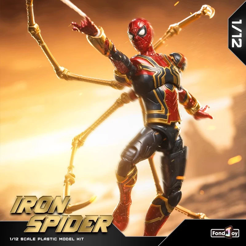 FondJoy Iron Spider Man Assembly Model Suit Infinity War Peter Parker Red Black Gold Battle Armor Action Figure Model Toy - view 4
