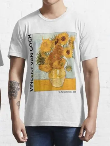 Van Gogh Sunflowers T shirt - 100% Premium Cotton