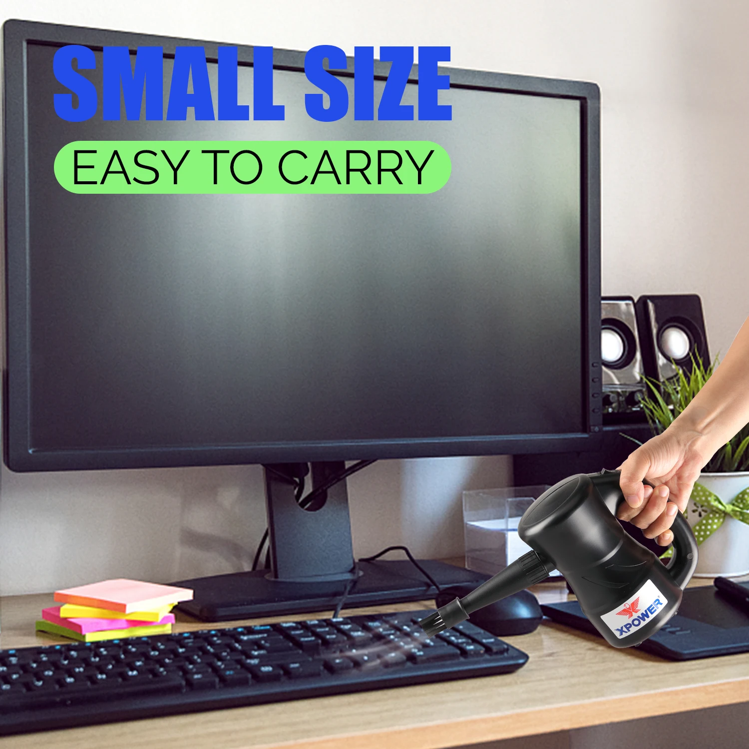 XPOWER A-3B قابلة للشحن الكهربائية منظف بالهواء منفاخ ضغط الهواء الكمبيوتر الأنظف مضخة هواء بطارية نقالة متعددة منفاخ الهواء