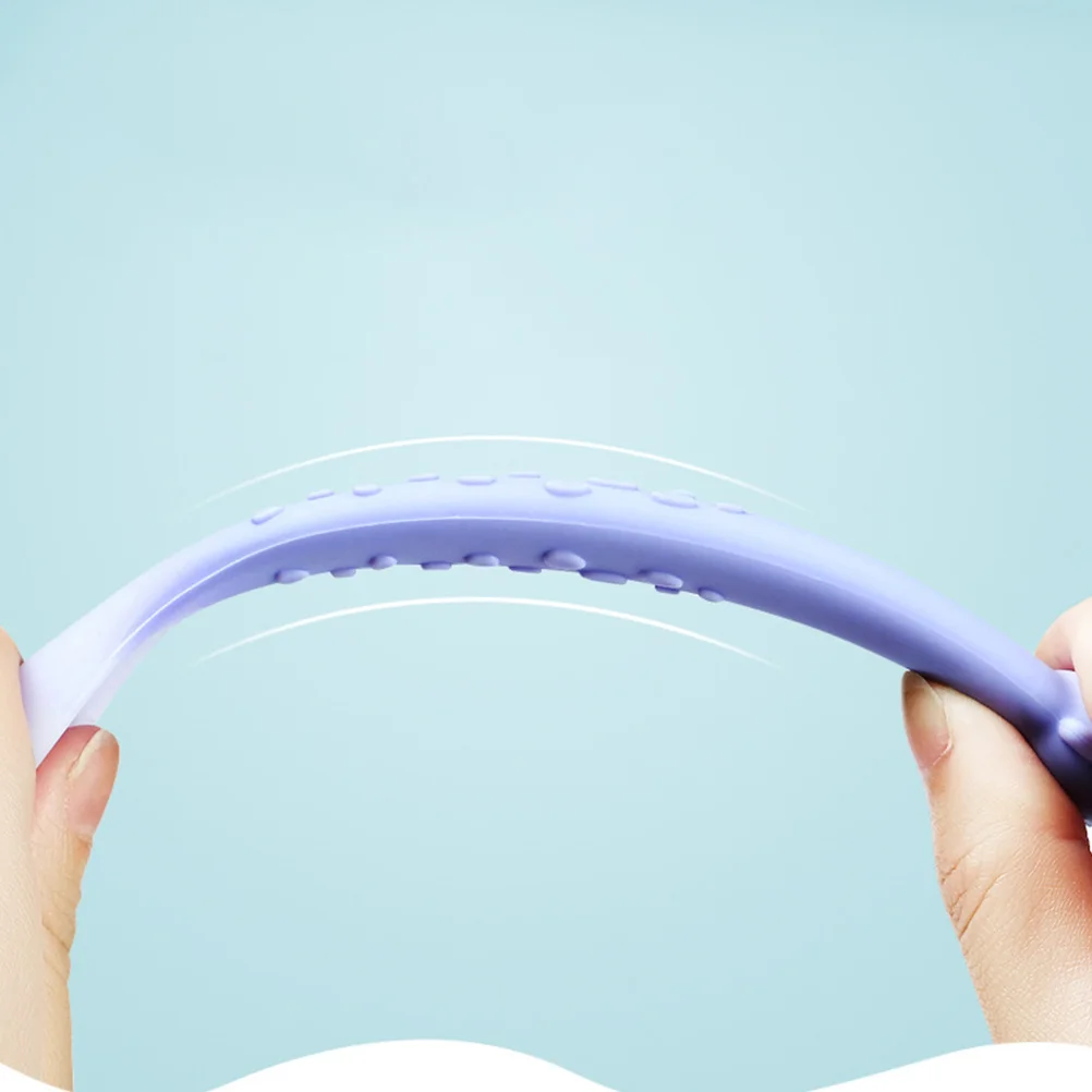 

Baby Silicone Spoon Soft Non-Slip Grip Feeding Rice Paste Microwave Safe Disinfectable Spoon For Kids Infant Feeding