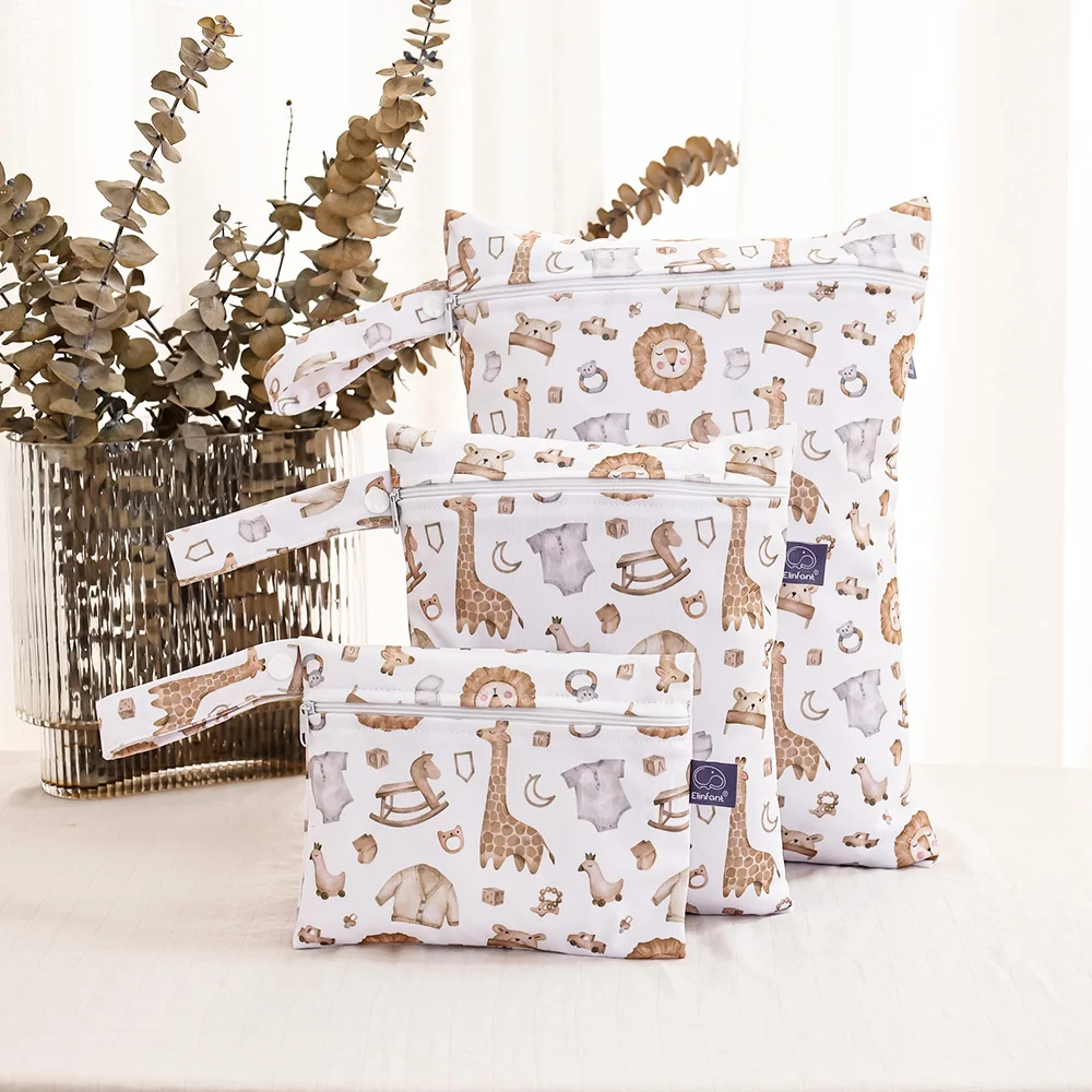 Elinfant 3PCS Kosmetyczka podróżna Wodoodporna torba na pieluchy Przenośna torba do przechowywania