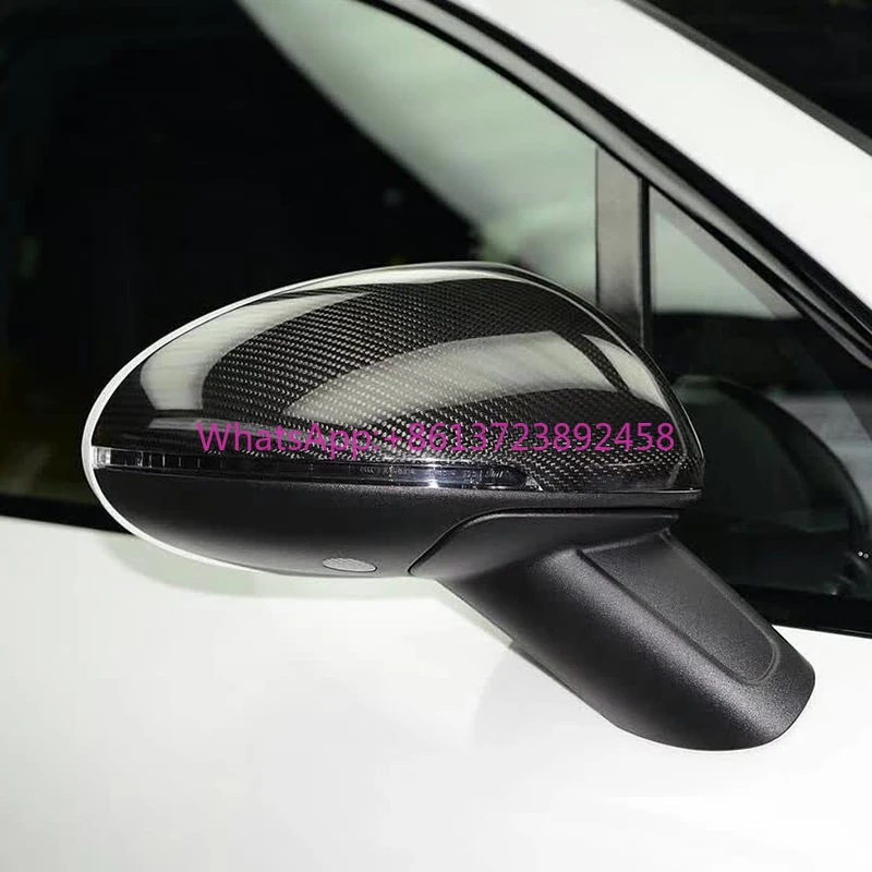 

Dry Carbon Fiber Mirror Cover for Porsche Macan 2014-2021 Stick on Rearview Mirror Cover