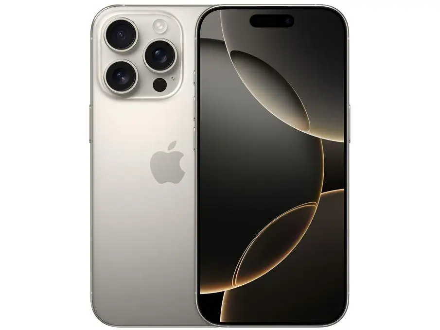 Apple iPhone 16 Pro 128GB Titânio Natural 6,3" 48MP iOS 5G Apple iPhone 16 Pro 128GB Titânio Natural 6,3