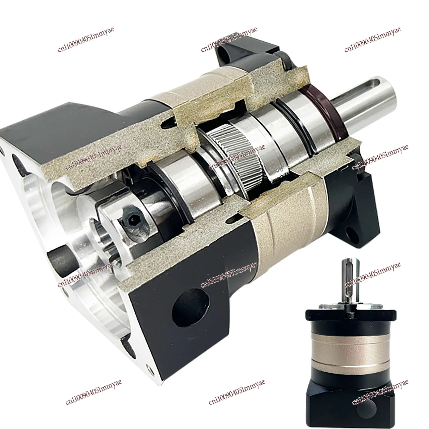 Precision Helical Gear Reducer 400w750w High Precision Stepper Motor Large Torque 6080 Servo Gear Reducer