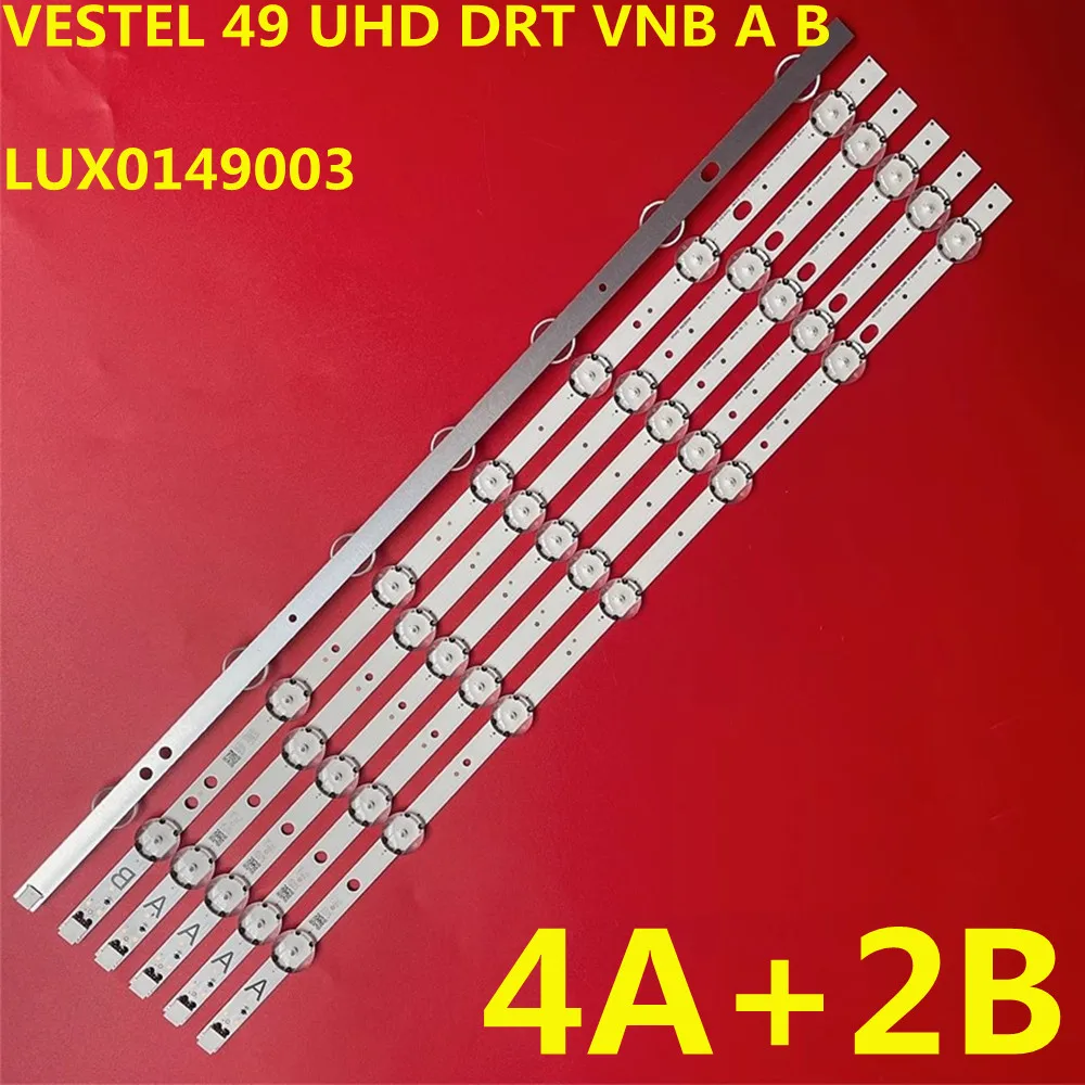 5set LED Strip For JL.D49071330-078HS-M JL.D49071330-078AS-M 49UB8300 49R6010U 49L3753DB 49U6763DB 49U6863DB LSC490FN02