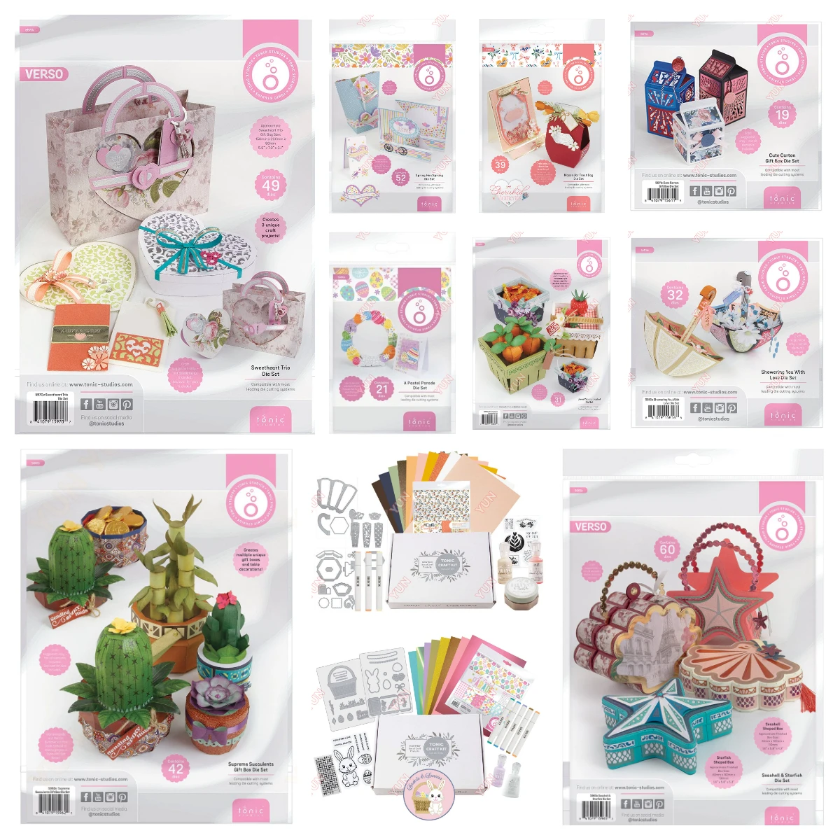 

Tonic New Bag Frontcan Hold Aheart Shapedcard Dies Sweetheart Trio Die Set DIY Scrapbooking Greeting Card Gift Bag Box Die Molds