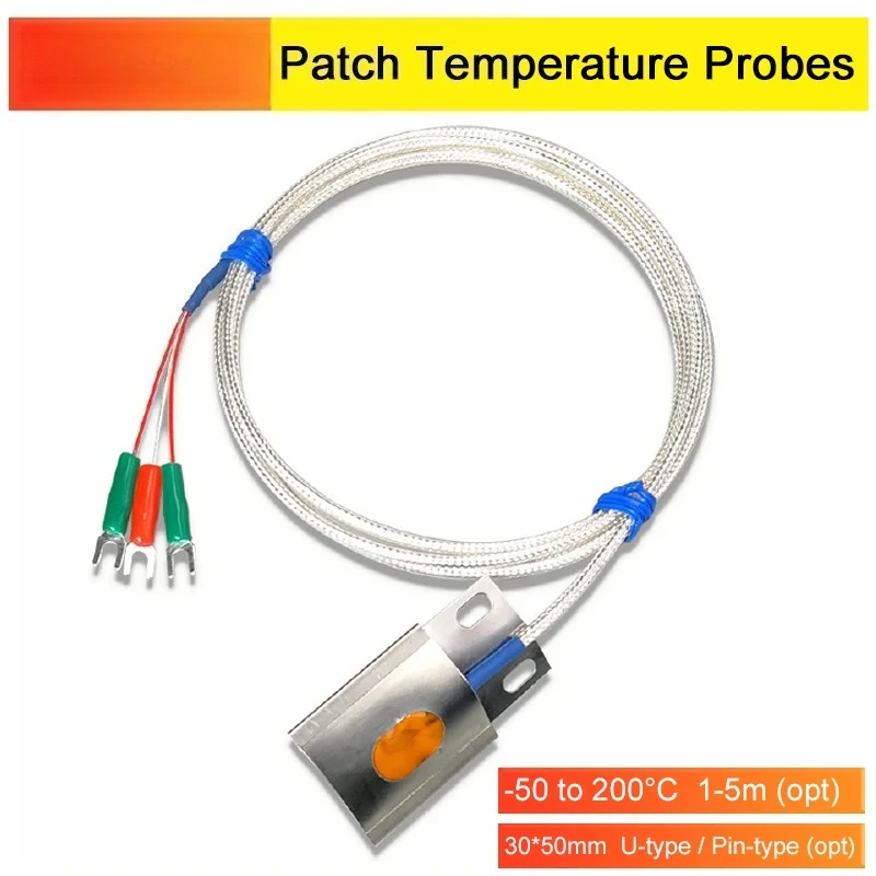 Датчик температуры PT100, датчик для поверхностного монтажа, платиновое сопротивление, термодетектор RTD для цилиндрических применения Датчик температуры PT100, датчик для поверхностного монтажа, платиновое сопротивление, термодетектор RTD для цилиндрических применения