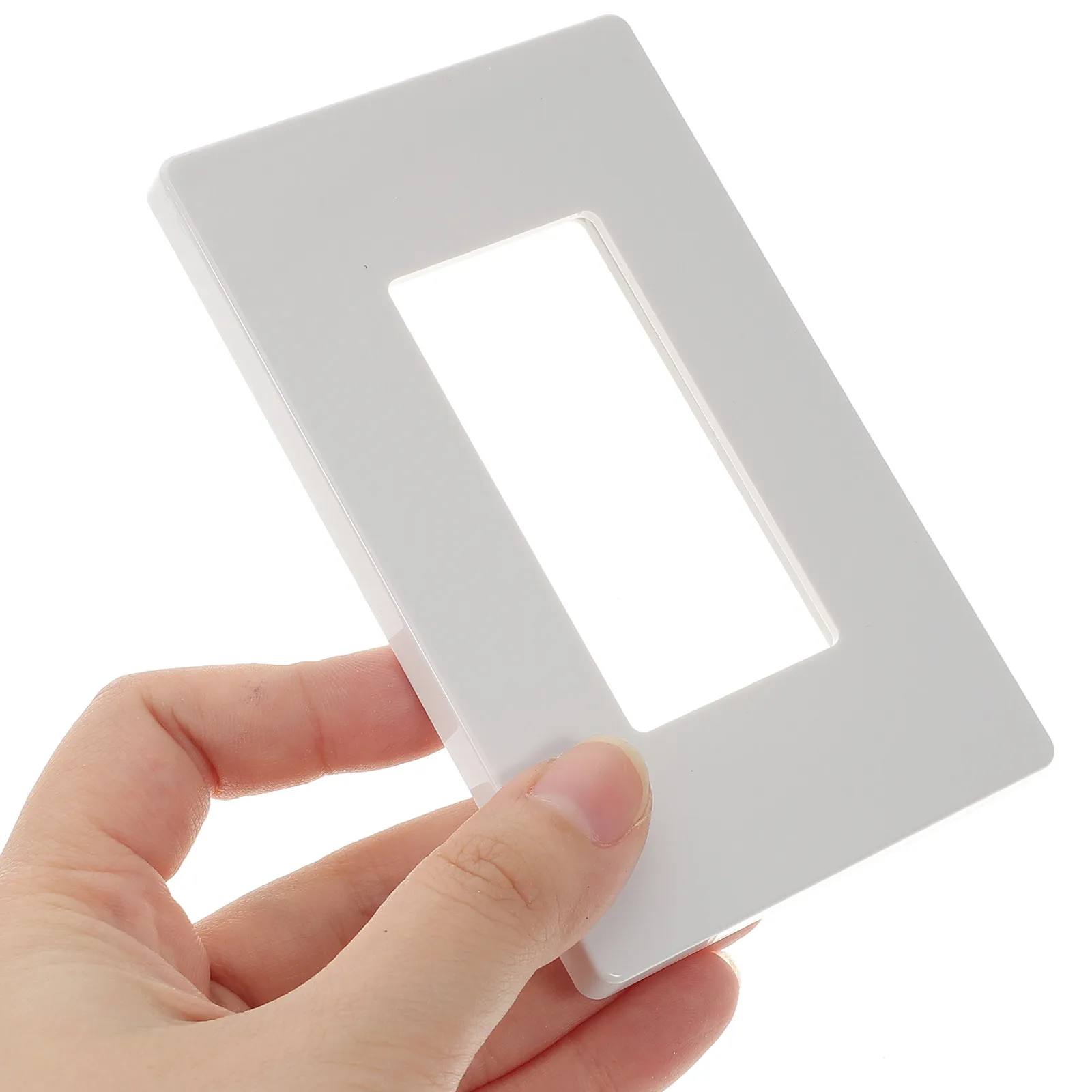 Screwless Wall Plate 1 Gang High Temp Resistant Pc Material Installation Blank Wall Plate Cover for Conference Rooms
