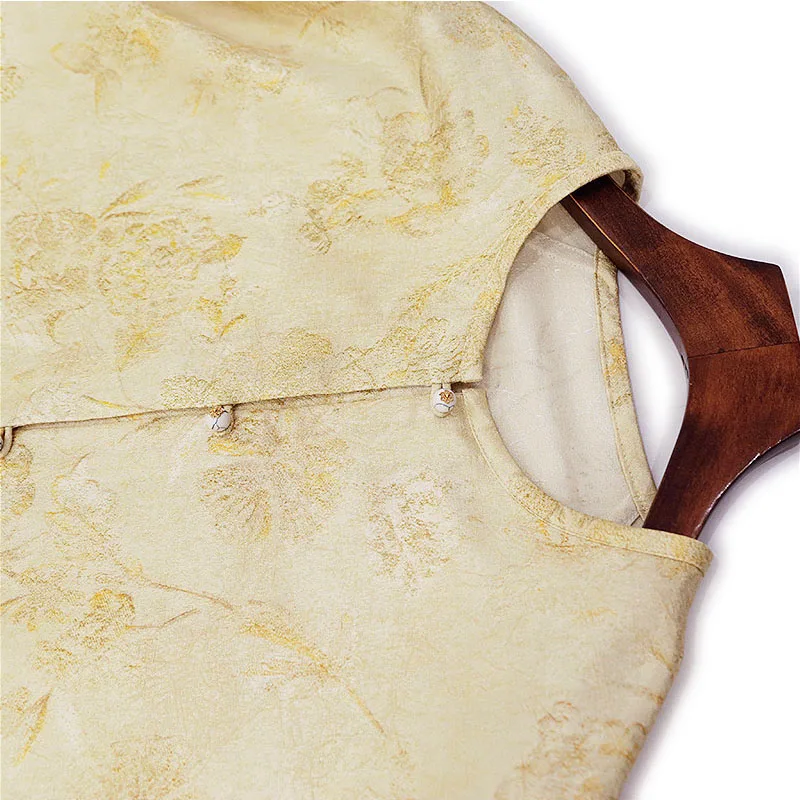 قميص BirdTree-35% حريري 65% من الصوف الأنيق، جاكار نسائي برقبة دائرية، بلوزة فضفاضة قابلة للعكس للتنقل بتصميم عتيق، جديد لخريف 2025 T5O431CC #4