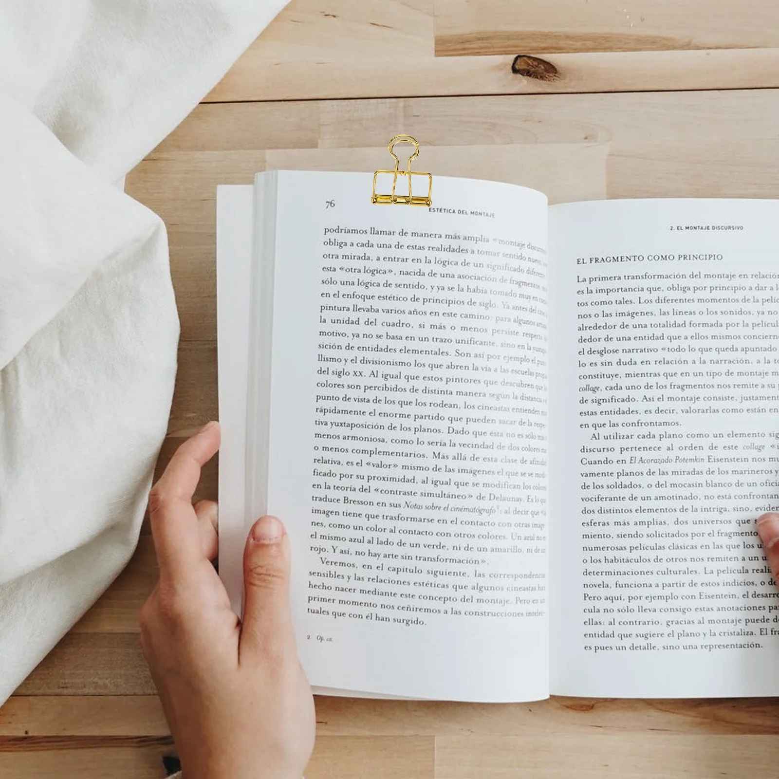 

10 Pcs Office Supply Paper Clips Metal Stationery Music Diary Decoration Gold Binder Trumpet Bookmark