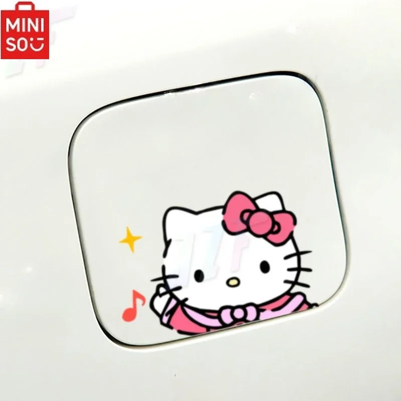 

MINISO HelloKitty Car Waving Cute Stickers Kitty Car Door Glass Window Non-reflective Blocking Scratch Decorative Stickers