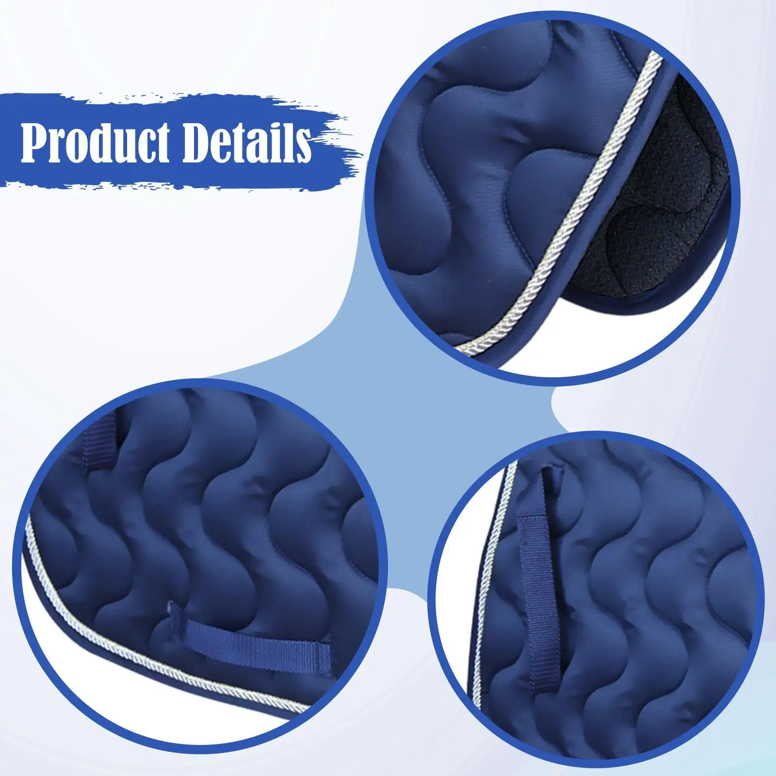 Non Slip Saddle Pad for Horses Comfortable Seat Cushion Horse Accessory for Competitive Equestrian Events