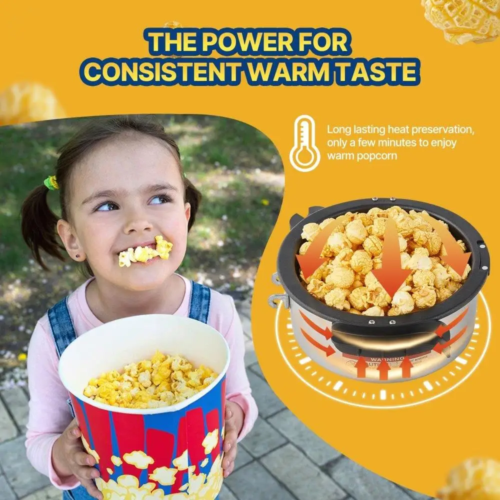 Portable 480W 4OZ Red Tabletop Popcorn Maker