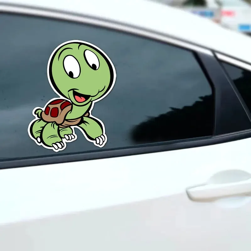 JPCT Fun Baby Turtle Stickers are used for waterproof stickers on cars, strollers, and car windows, with a length of 15cm