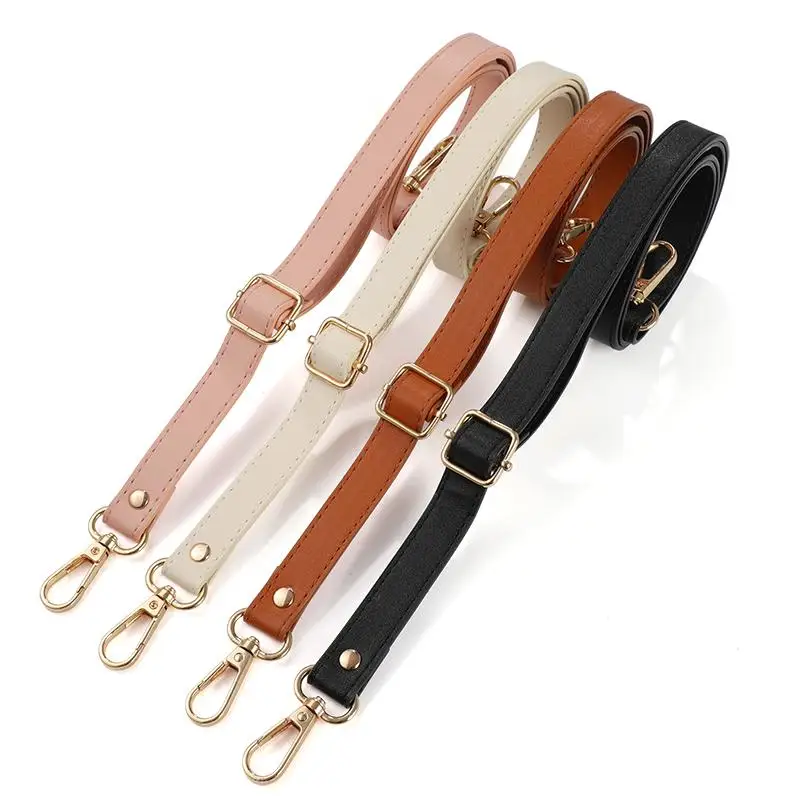 Gold/Silver Soft Leather Shoulder Bag Strap 65-130cm Adjustable Strap For Handbags Replacement Bags Accessories Strap For Bags