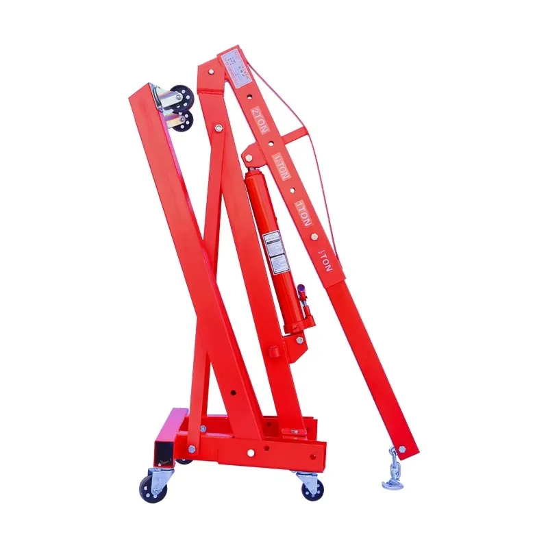 Engine Hanger Hydraulic Engine Crane Folding Mobile Car Lifter Auto Repair Workshop Heavy Duty Lifting Maintenance EquipmentTool