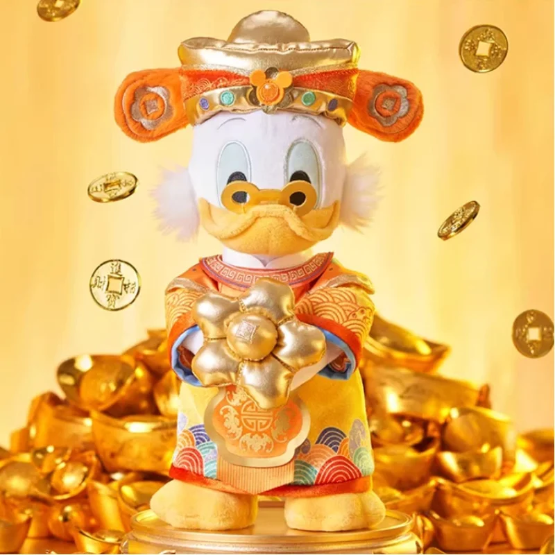 

Официальный плюшевый брелок-игрушка Скуридж Макдак к Китайскому Новому году 2026 от Шанхайского Диснейленда, новогодний подарок для коллекционеров Диснея