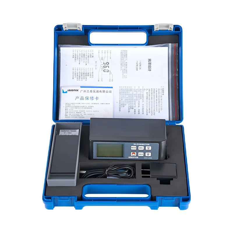 GM-268 Meteran Gloss LCD Digital Portabel Kualitas Super Akurat Multi-sudut 20/60/85 Derajat OEM Dapat Disesuaikan