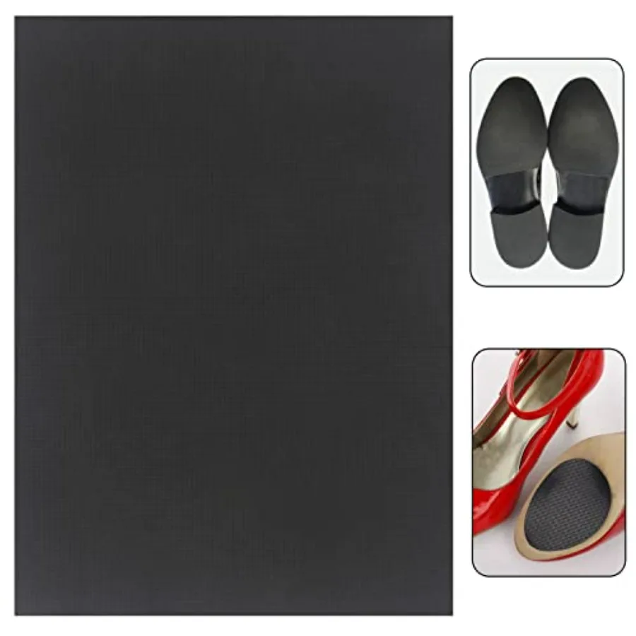 Resistant Sole Sheet 2.2MM Heel Repair Pad Rubber Sole Pad Black Shoes Bottom Repairing Material for Women Men Shoes view 2