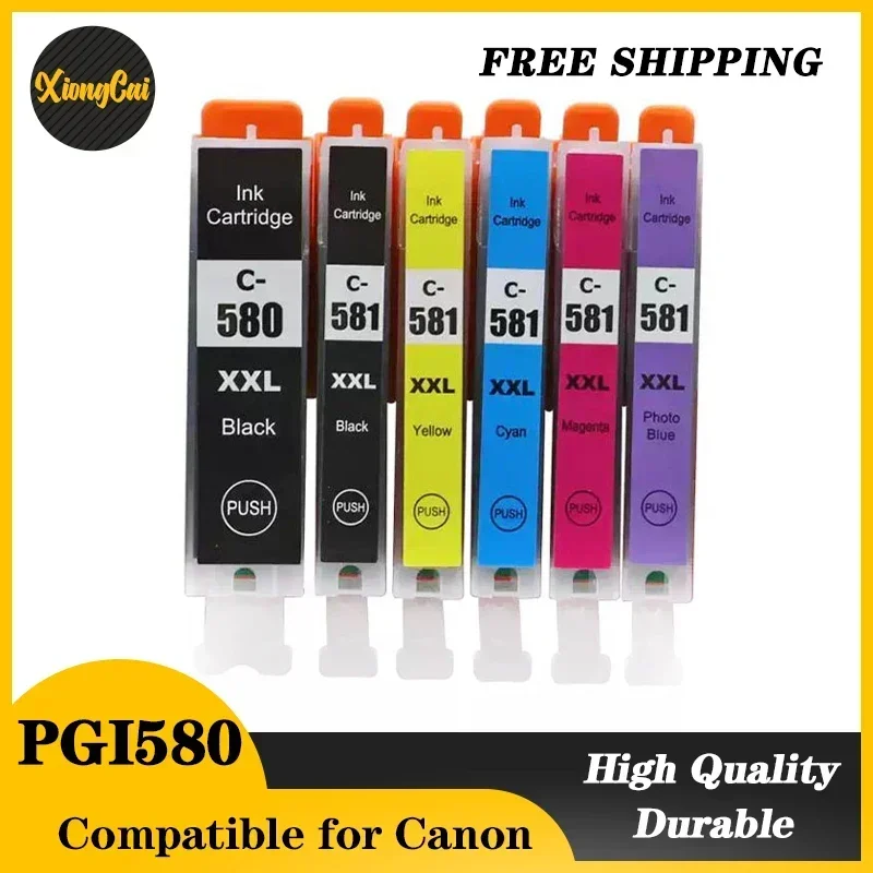 Compatible for PGI-580 CLI-581 PGI580 580XXL ink cartridge For canon PIXMA TR7550 TR8550 TR 7550 TS6150 TS6151 TS 6150 printer