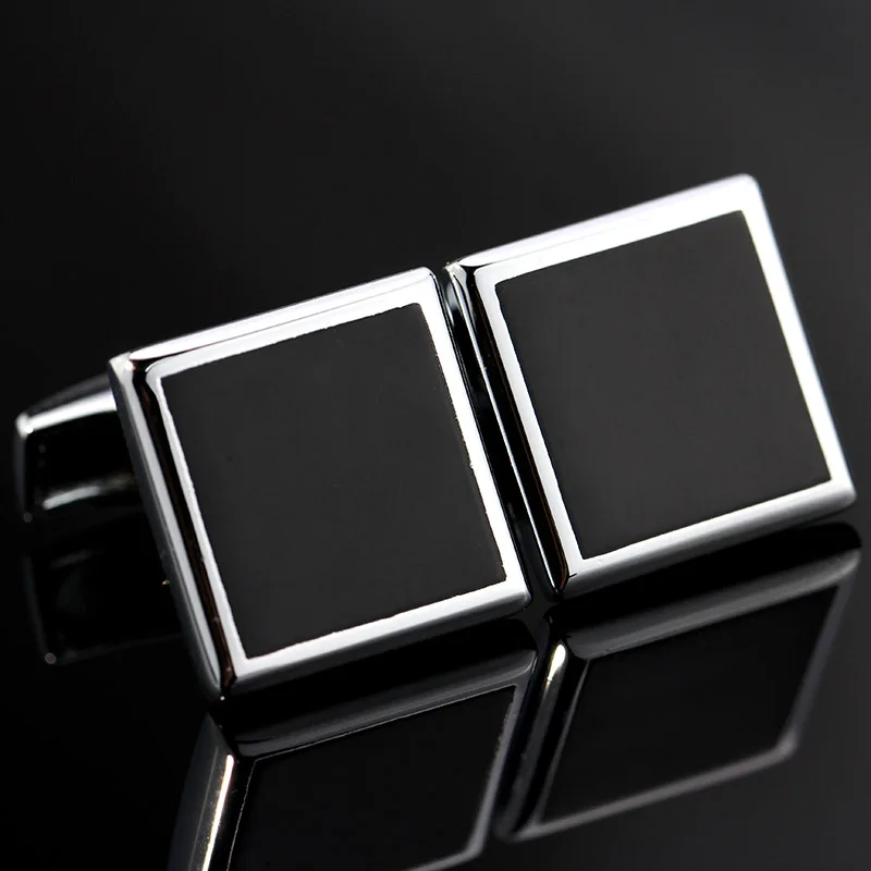 Luxury Business Cufflinks for mens Wooden/Fabric/Gems/Enamel Cuff Links gemelos para hombre camisa