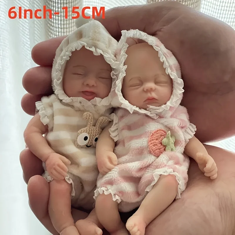 

Saskia 6-дюймовый силиконовый милый Reborn Girl на выбор, реалистичный ручной работы Bebe Soft Touch Reborn для маленьких девочек