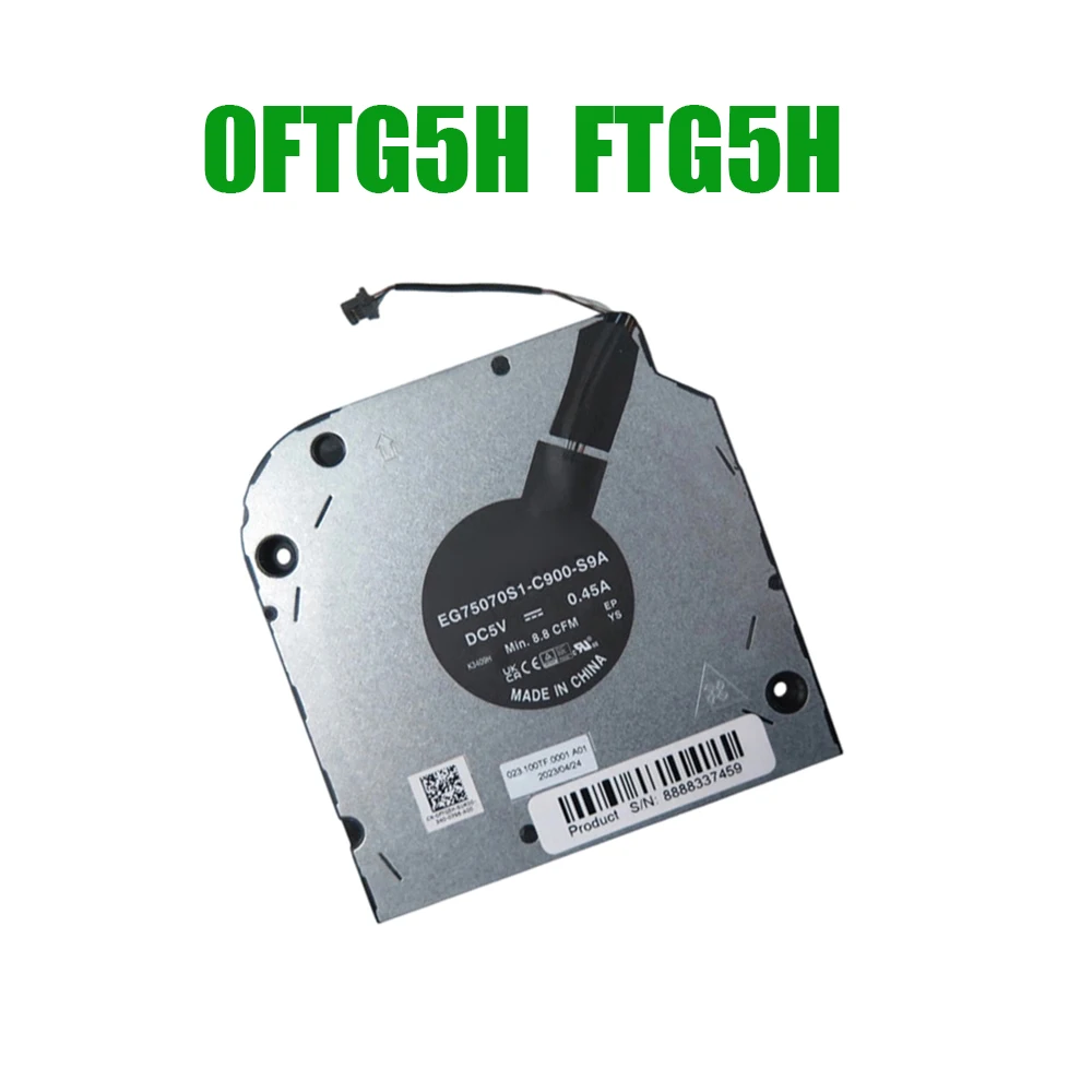 For DELL For Latitude 5540 For Precision 3580 0FTG5H FTG5H EG75070S1-C900-S9A ND75C83-22G06 023.100TF.0011 CPU Fan
