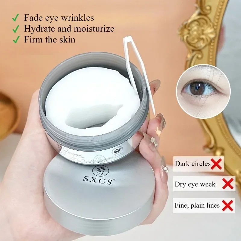 Hydrating Snake Peptide Eye Mask Trio Set for Brightening Under Eyes and Smoothing Fine Lines, Dark Circle Care Hydrates Skin