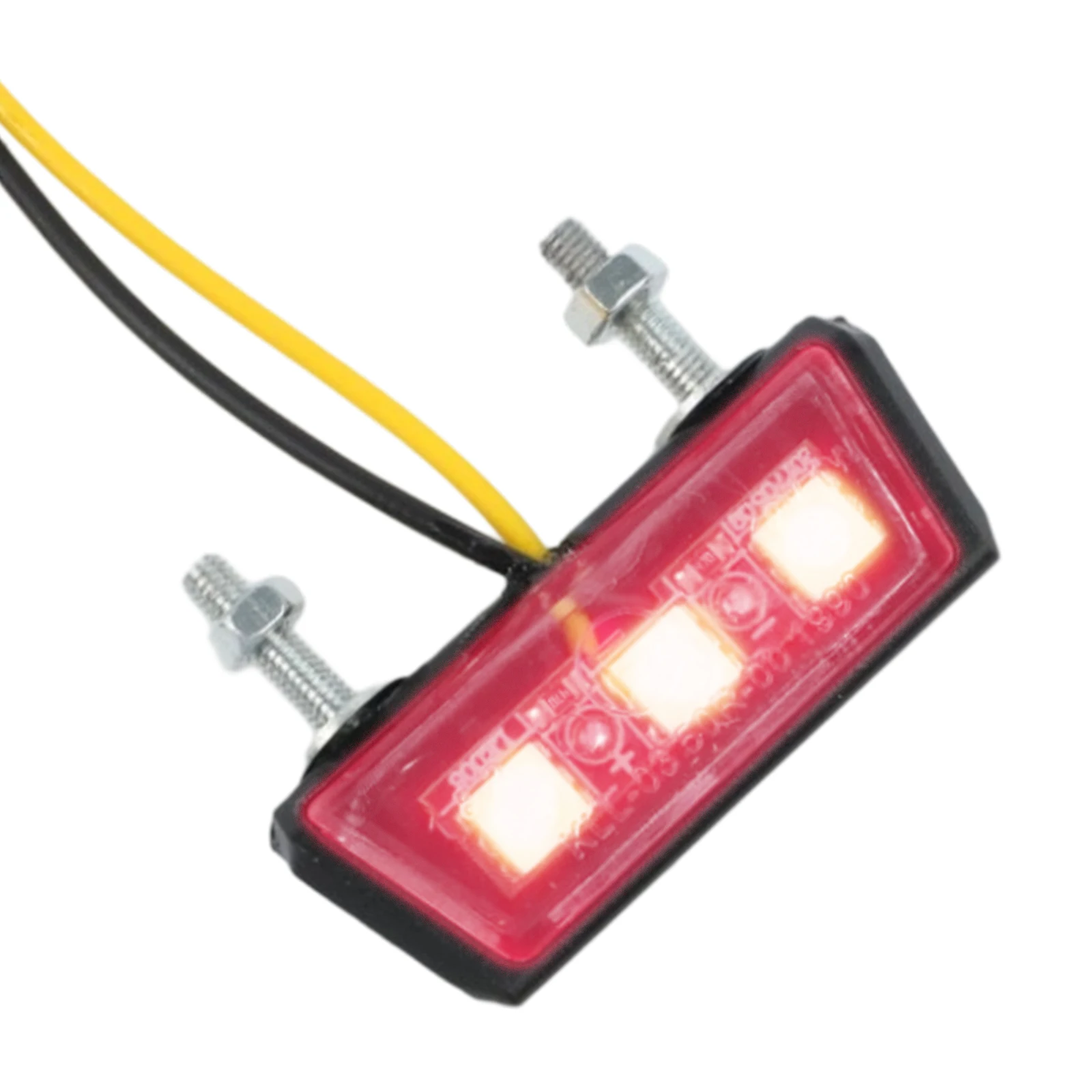 1PCS  12V Motorcycle  License Plate LED Light  Motorcycle License  Light For Number Plate  Rear Tail Lighting  Decor Indicator
