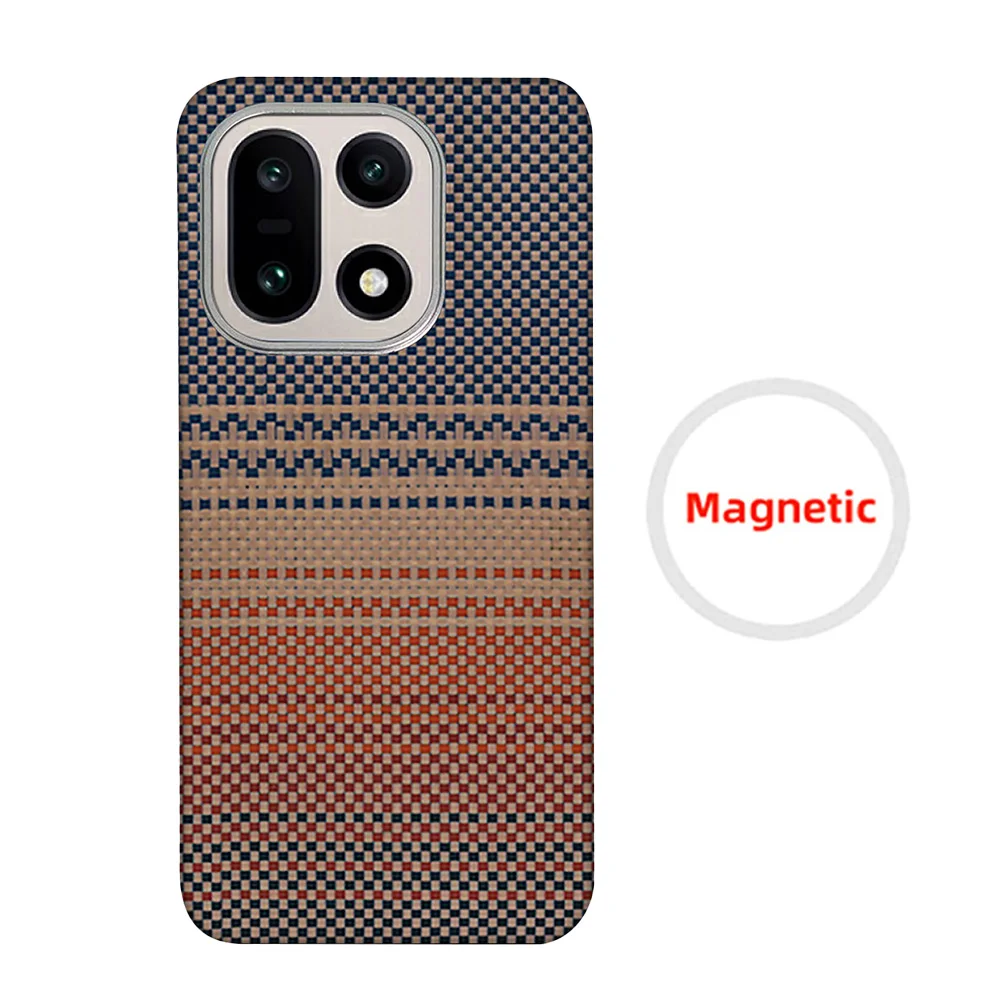 Voor OnePlus 15-telefoonhoesje Kevlar aramidevezel harde schaal koolstofvezel ultradunne lichtgewicht magnetische zakelijke beschermhoes