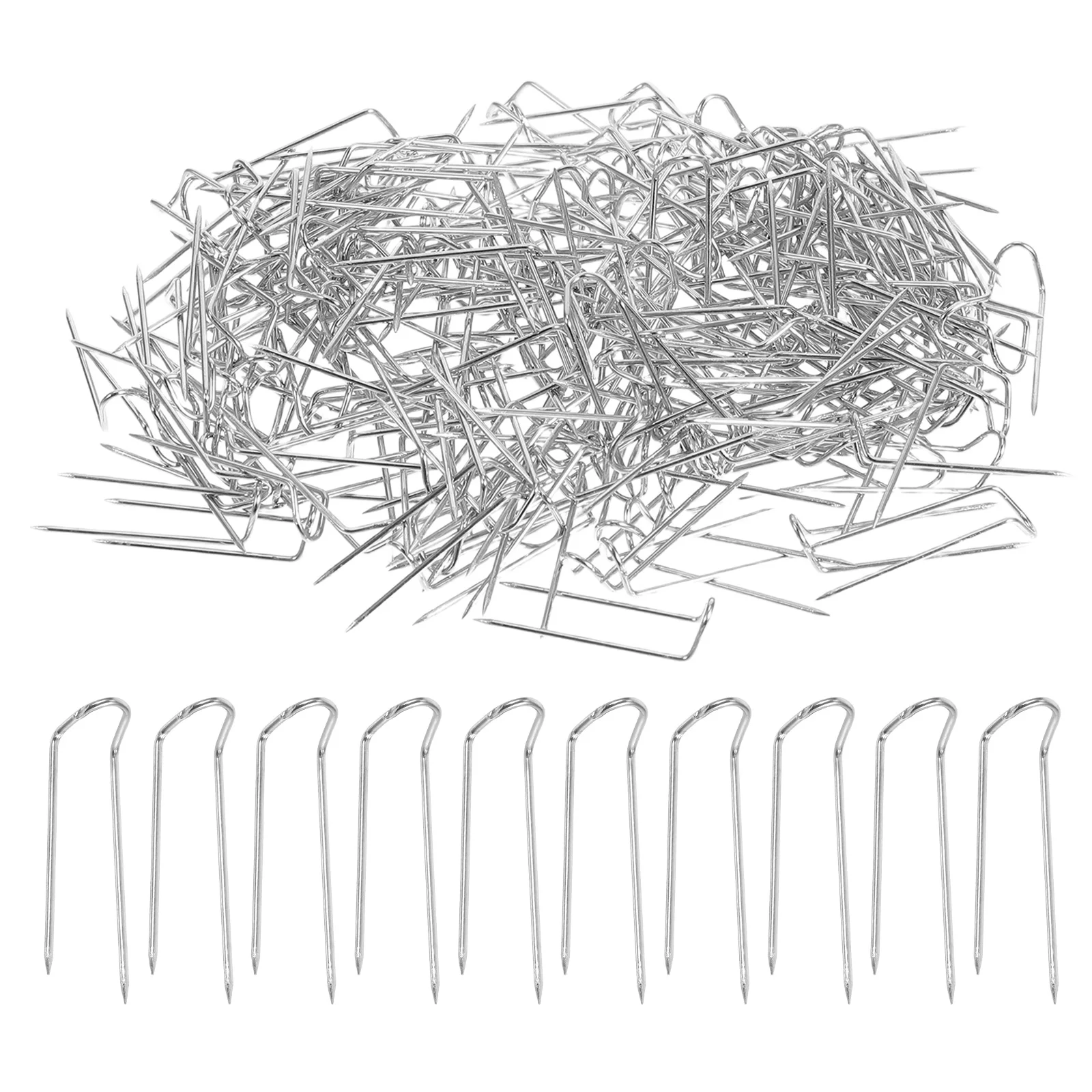 

Heavy Duty U-Shaped Needles Stainless Steel Large Hand Sewing Pins For Quilting Jewelry Making U- Double Blocking Pins