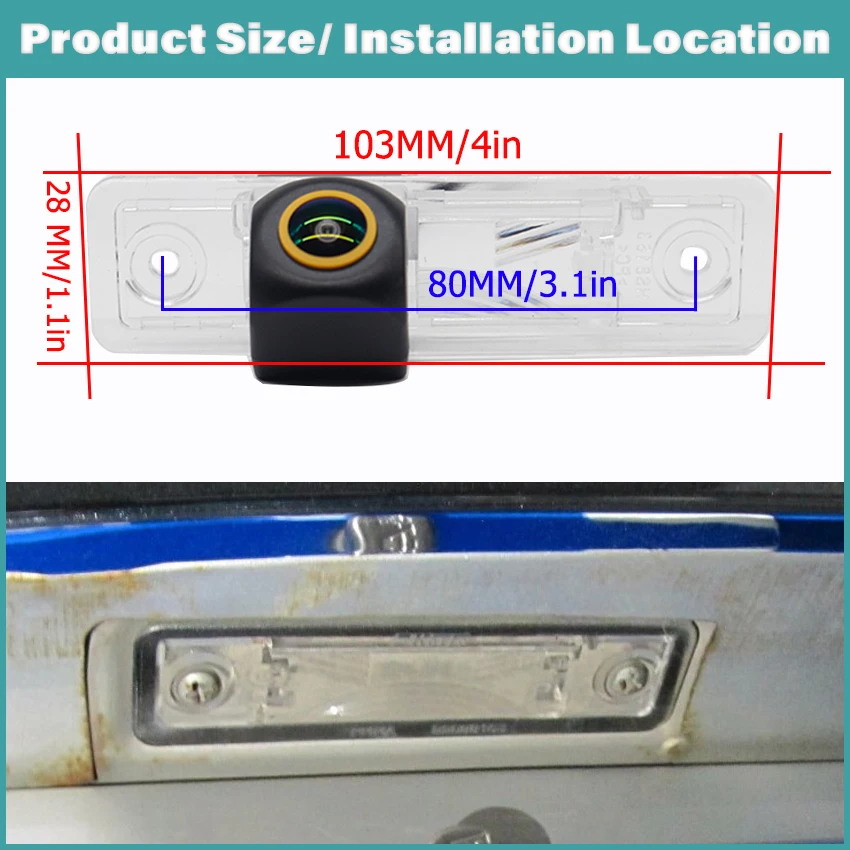 For Opel Vauxhall Signum 2003 2004 2005 2006 2007 2008 HD Night Vision HD 1080×720P 170° FishEye Vehicle Rear View Backup Camera