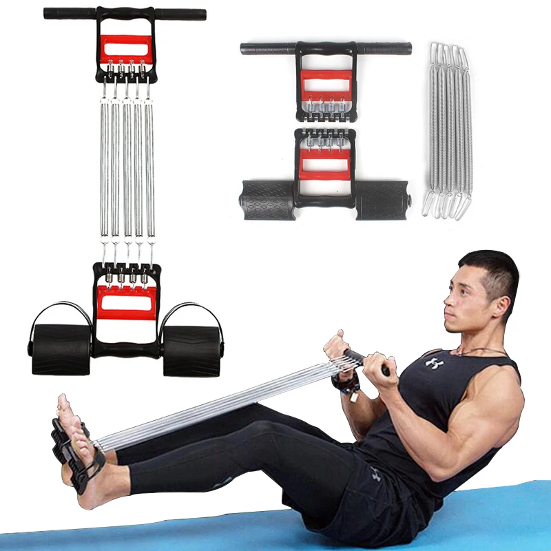 

Multifunction Chest Developer Spring Expander Elastic Pedal Chest Abdomen Muscle Exercise Fitness Workout Equipment