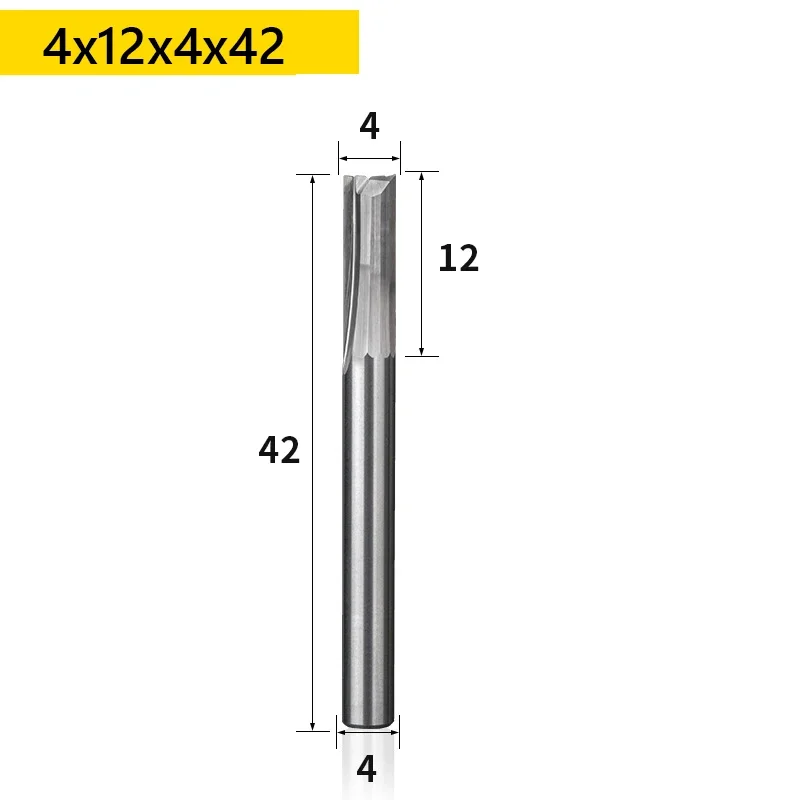 木材フライスカッター1pc 3.175/4/6/8ミリメートルシャンク2フルートストレートエンドミル超硬cncルータービットcnc機械ルータビットフライス工具