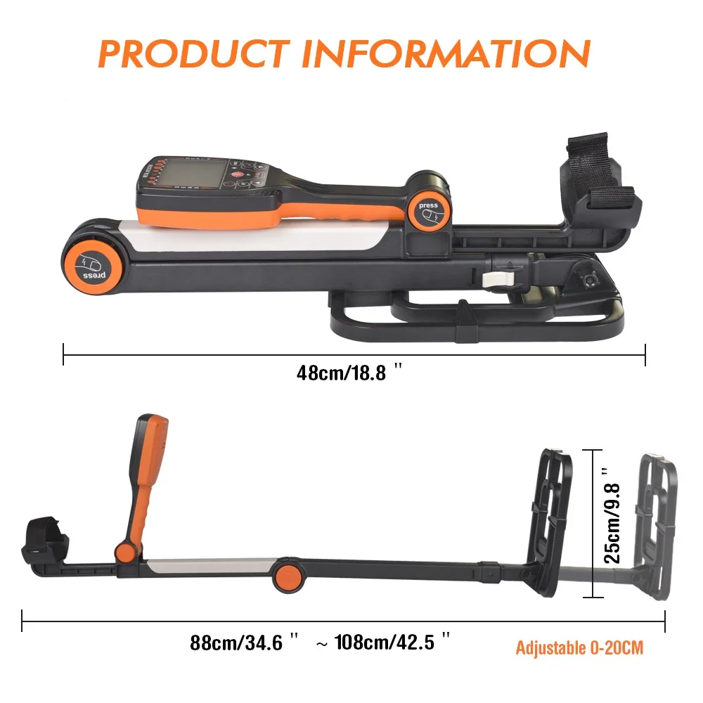 Tianxun New model foldable metal detector TX-630  gold  metal detector underground