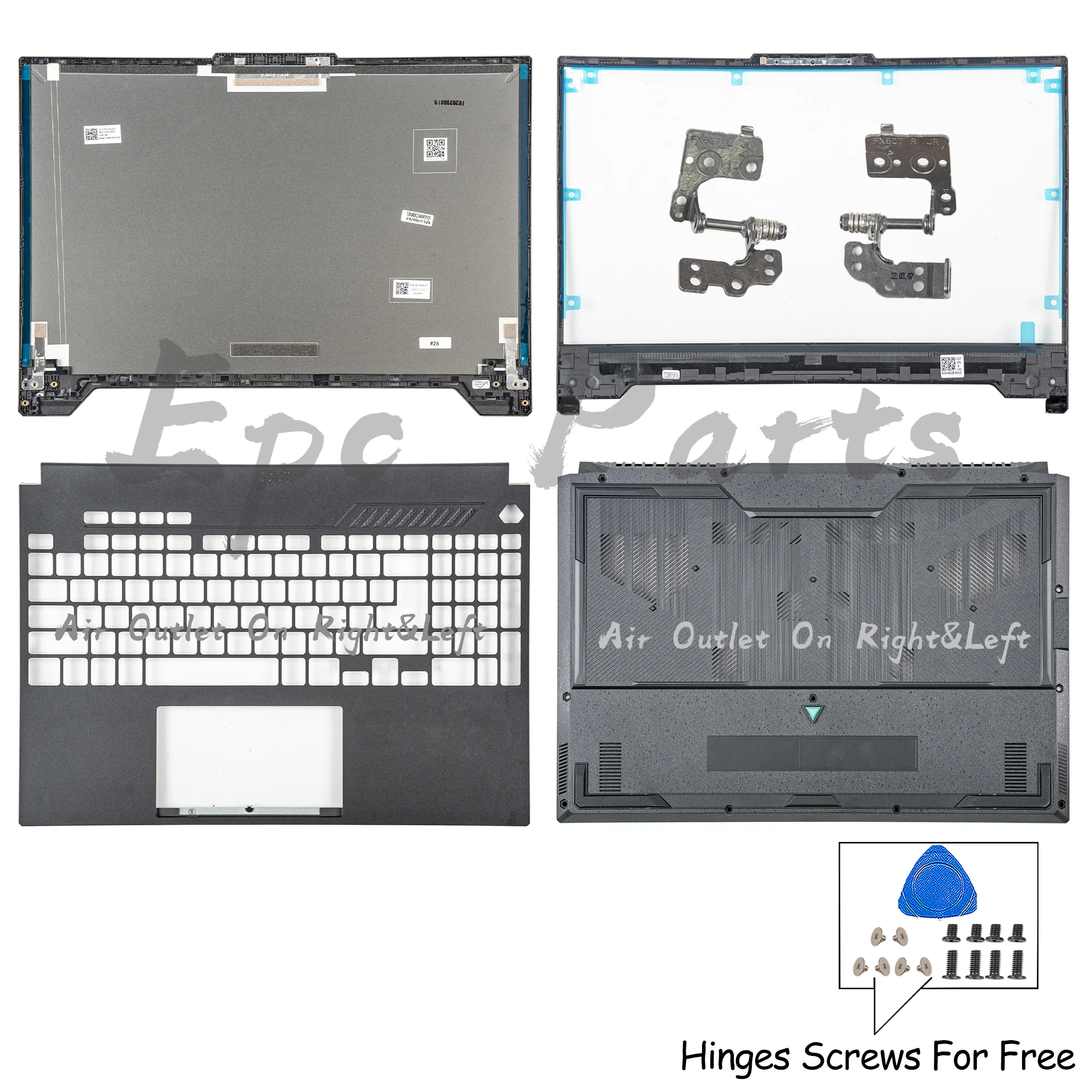 

Both Air Outlet For TUF Gaming F15 FX507 FA507 FX507Z FA507R LCD Back Cover Bezel Palmrest Bottom New Laptop Parts Replace