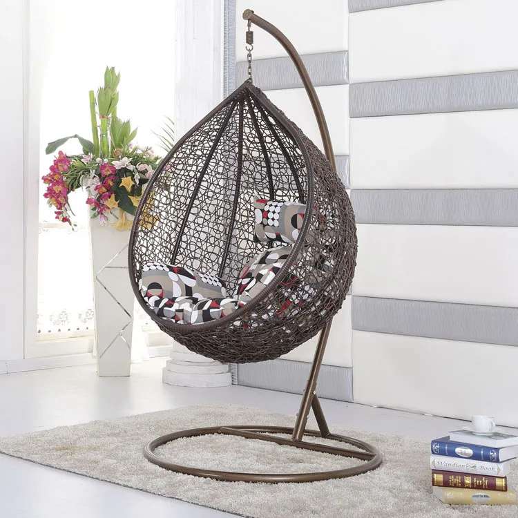 

New arrive outdoor rattan furniture swing hanging chair rattan chair