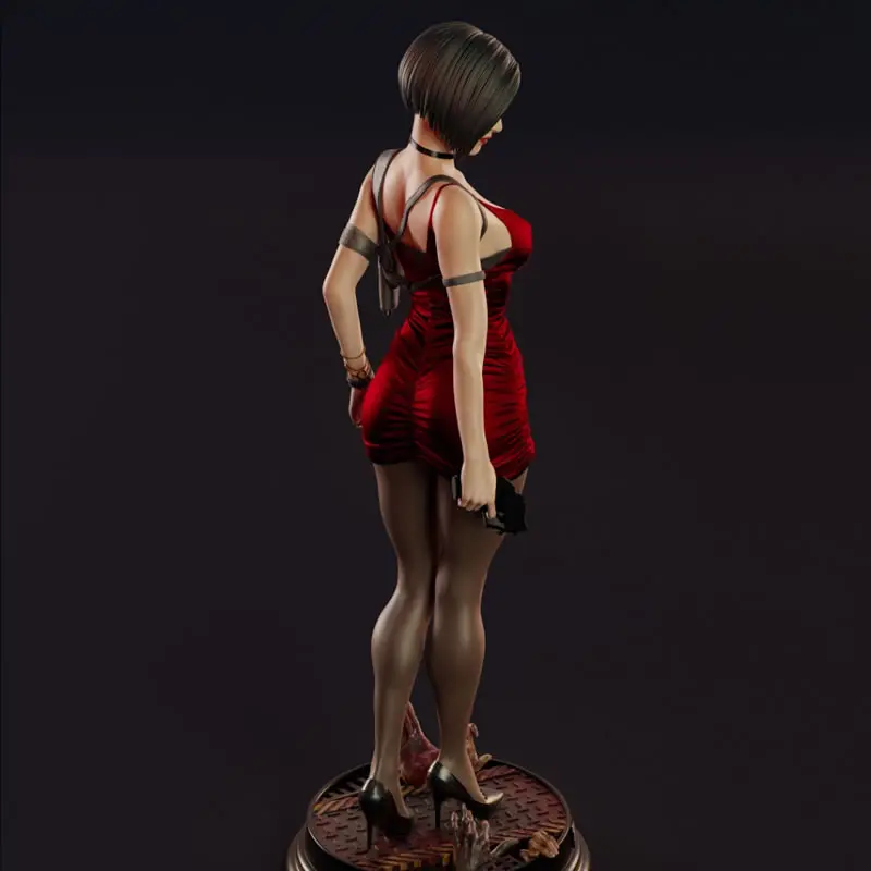 2 Styles Game Character 5419 Ada Wong Nsfw White 3D Print Model Unassembled Unpainted Custom Jigsaw Puzzle GK Figure Kit T_0135