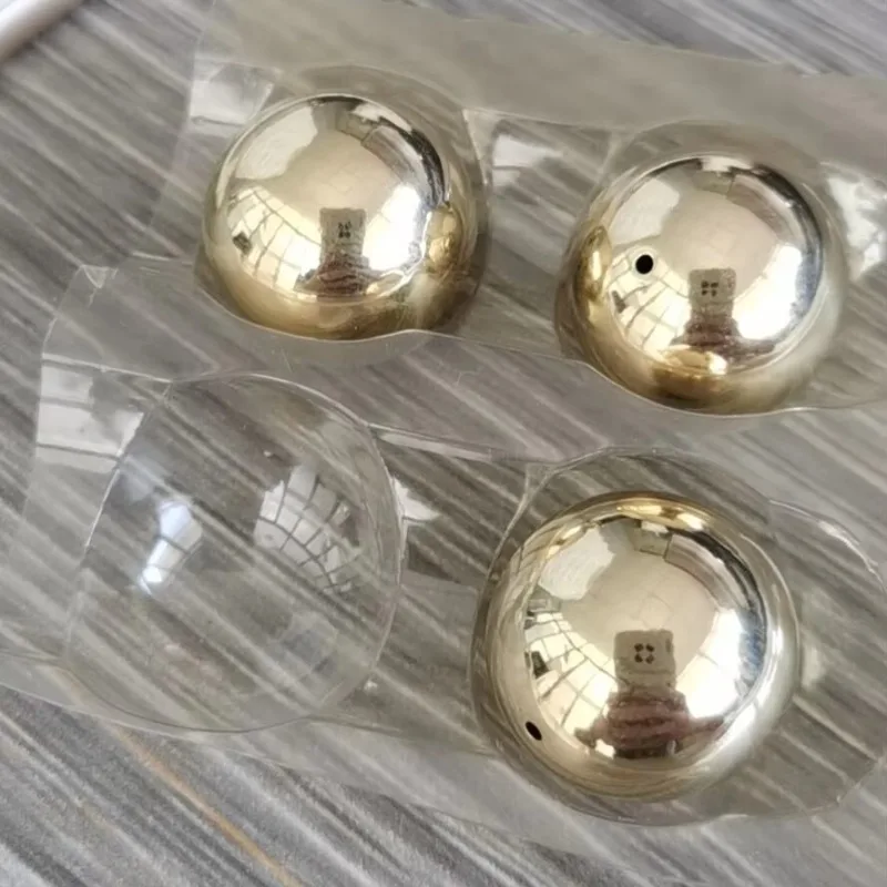 Hot selling high-quality perforated decorative hollow brass steel sphere
