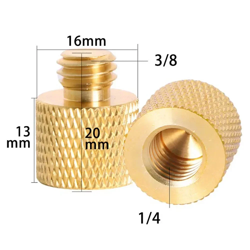 1/4 3/8 To 5/8 Female Male Threaded Screw Mount Adapter Aluminum Alloy For Tripod Camera Studio For Tripods, SLR Cameras