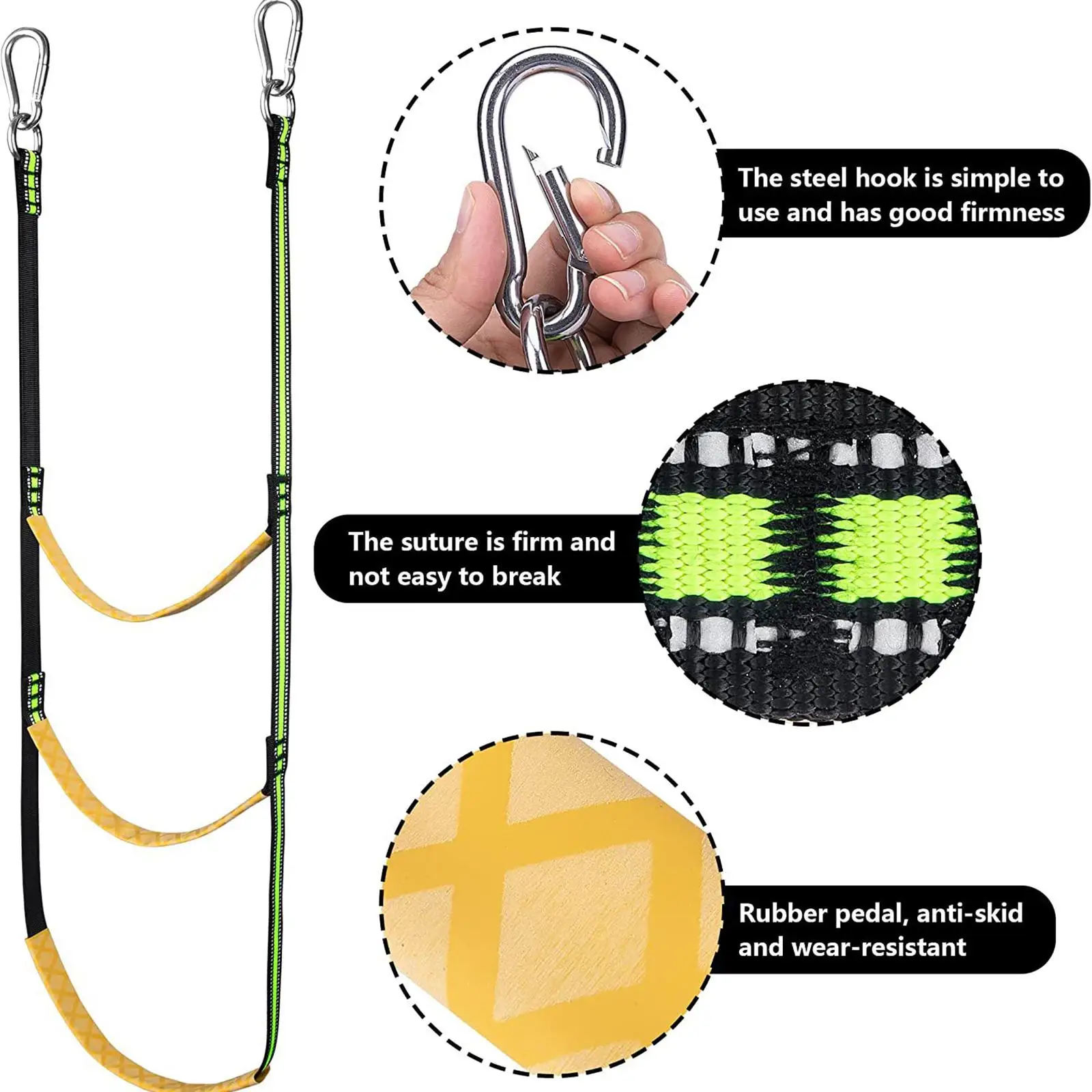 5 خطوة البحرية سلم حبلي تمديد قارب قابل للنفخ الضلع الصعود سلم ل Wakeboard الطوارئ قارب سريع التجديف مساعدة قارب