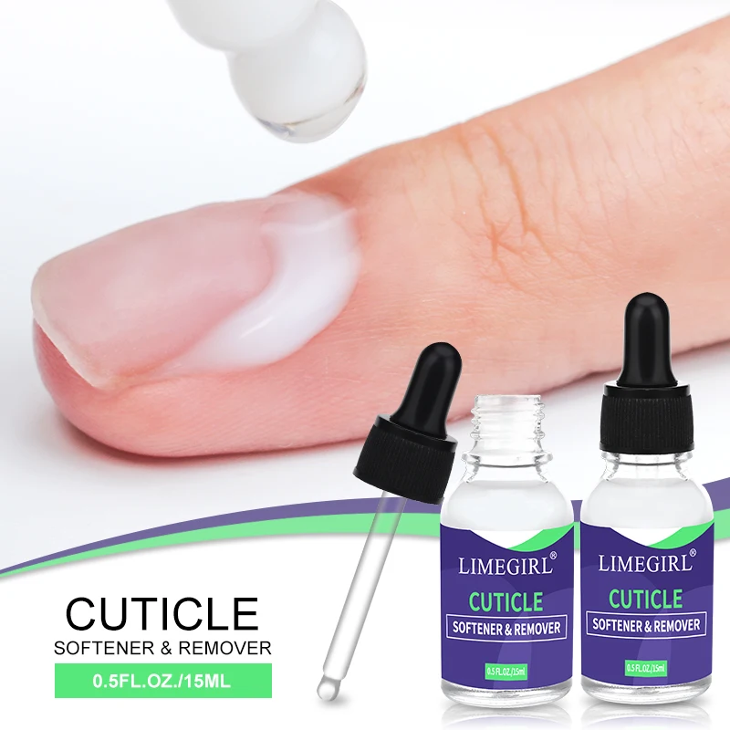 LIMEGIRL 15ml Nail Care Cuticle Regenerating Oil Preventative Nail Polish Softener for Dead Skin Gel Manicure Care Tool