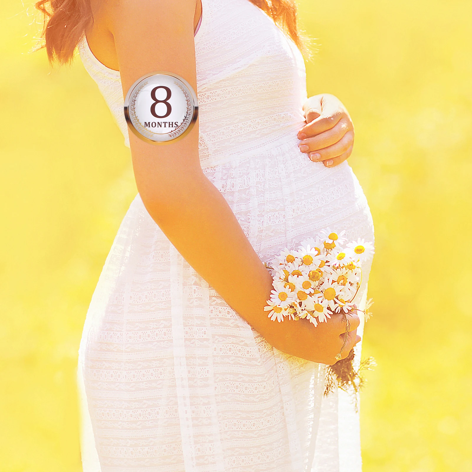 

Monthly Stickers Baby Milestone Photo Props Newborn Infant Scrapbook Pregnancy Countdown No Glare Record Growth Steps Neonatal