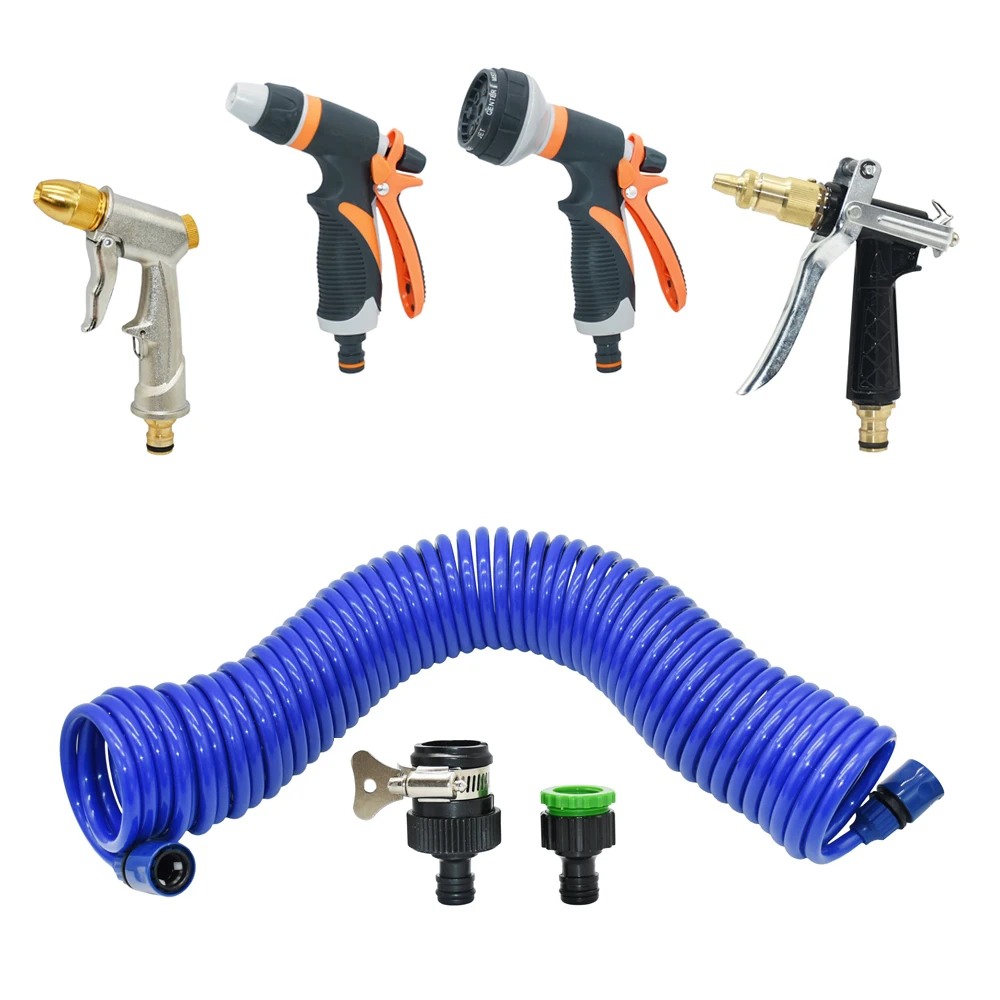 Watering Gun Garden Nozzle Garden Hose Irrigation Adjustable Nozzle Water Gun Lawn Multifunction  High Pressure Sprayer