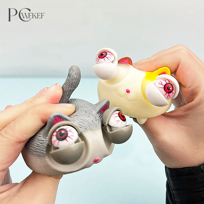 Creative Boost Cat Eyes Popping Squeeze Toys Adult Children Animal Anti-stress Gifts Toys Tricky Doll Decompression Vent