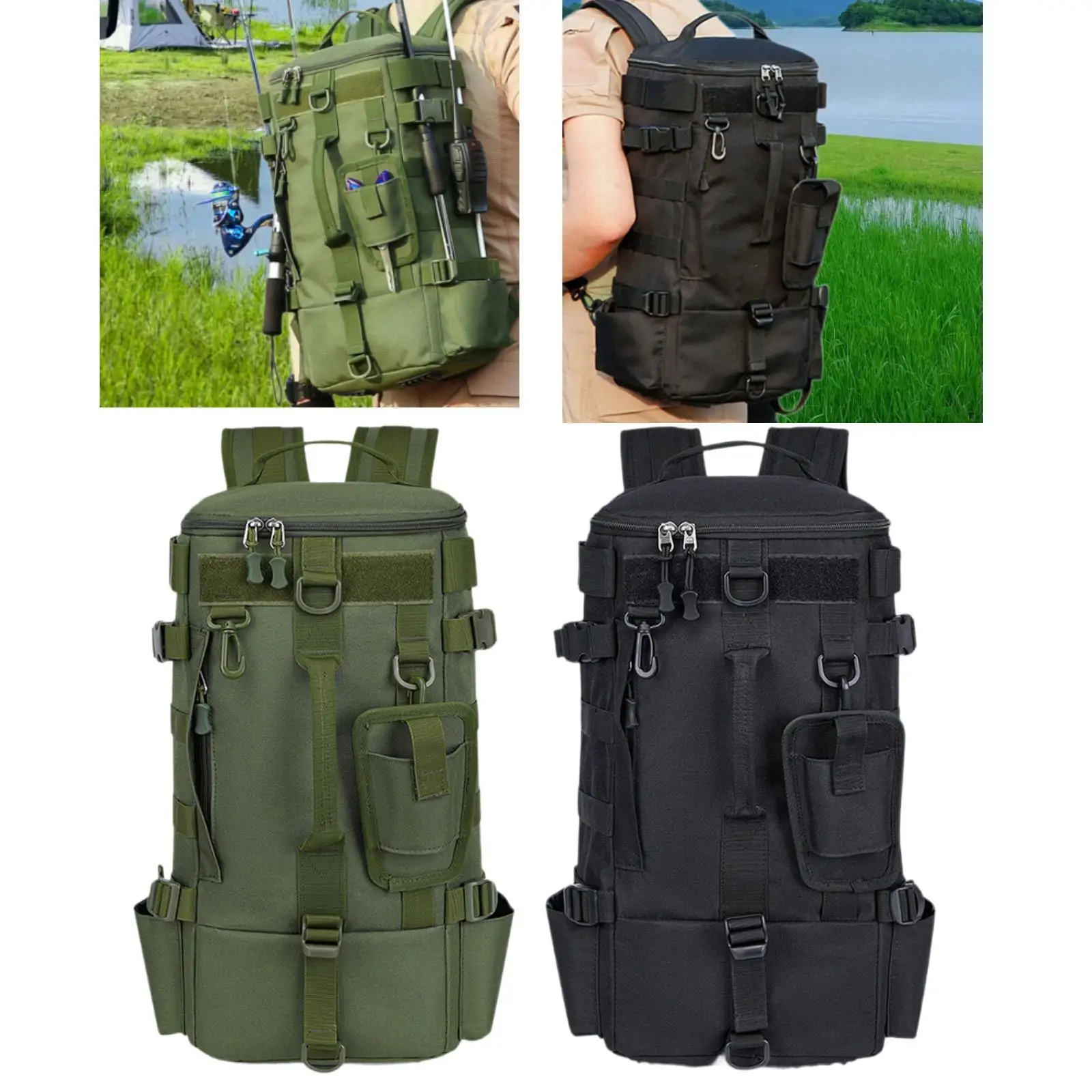 

Waterproof Fishing Rucksack for Outdoor Activities with Large Storage