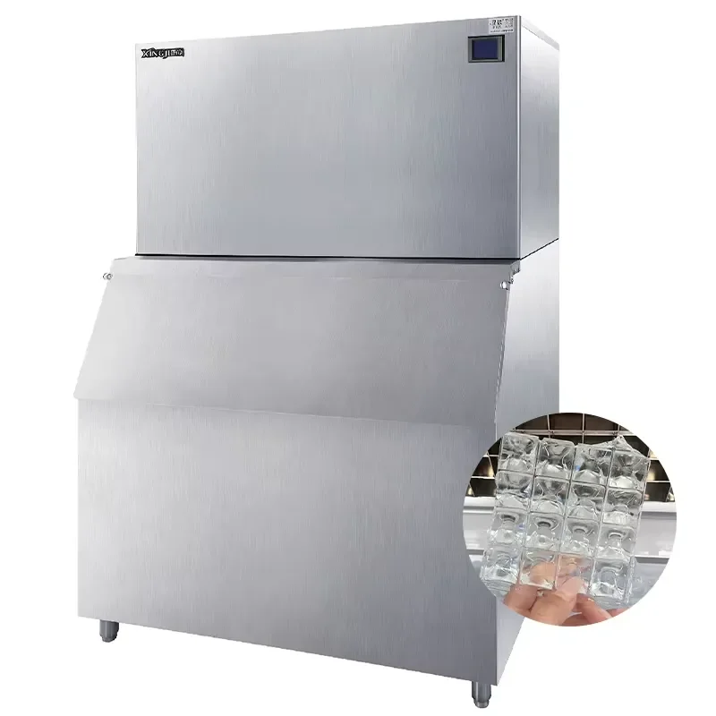 Large Capacity Automatic Ice Machine, Very Fast 13-15 Minutes Ice Production,cube Ice Machine 700 Kgcoffee/restaurant